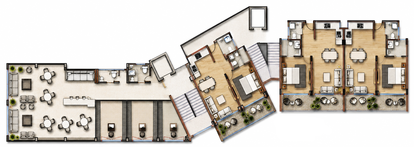 Block 3 — 998 Sq.Ft. Super Premium floor plan placeholder